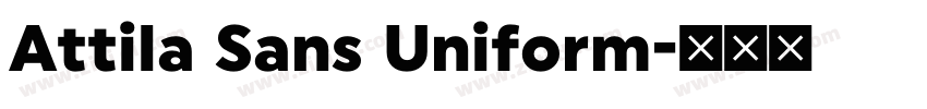 Attila Sans Uniform字体转换